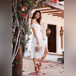 Dress The Population River Embroidered Midi Dress